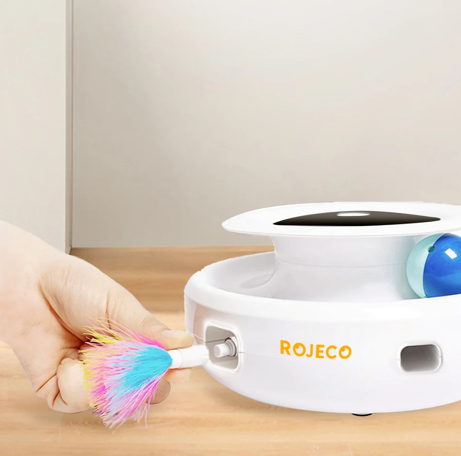 Smart Automatic Cat Feather Ball Toy