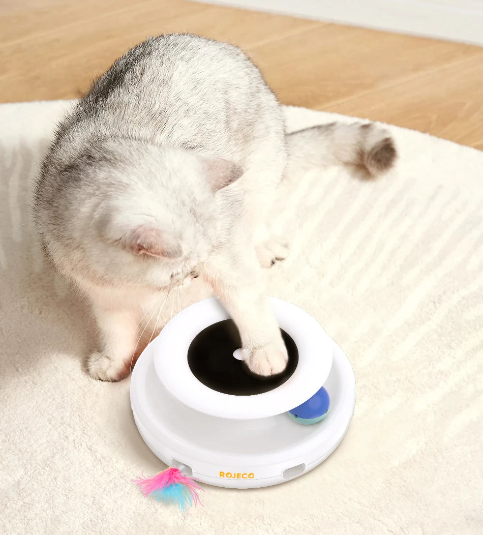 Smart Automatic Cat Feather Ball Toy