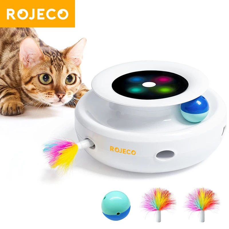 Smart Automatic Cat Feather Ball Toy
