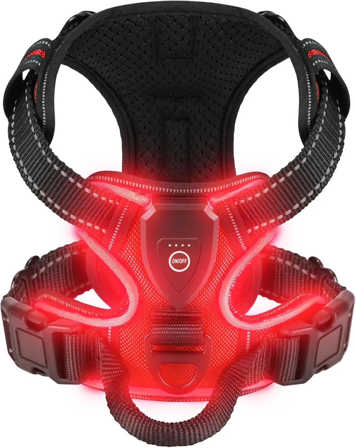 Rechargeable LED Dog Harness Night Walking