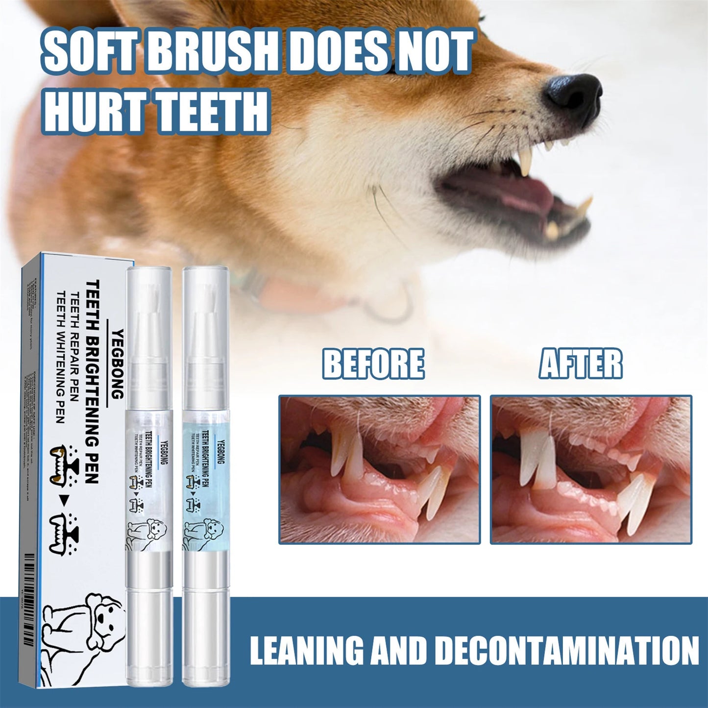 Pet Dental Cleaner Pen for Dogs