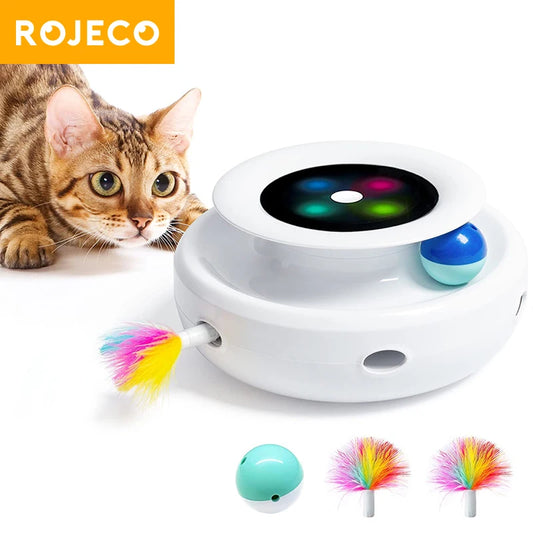 Smart Automatic Cat Feather Ball Toy