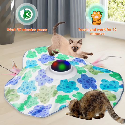 Rechargeable Interactive Cat Feather Toy