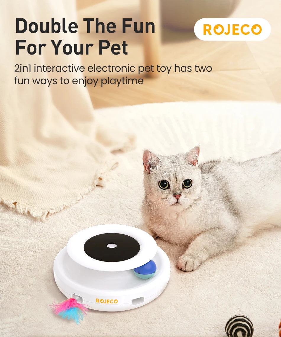 Smart Automatic Cat Feather Ball Toy