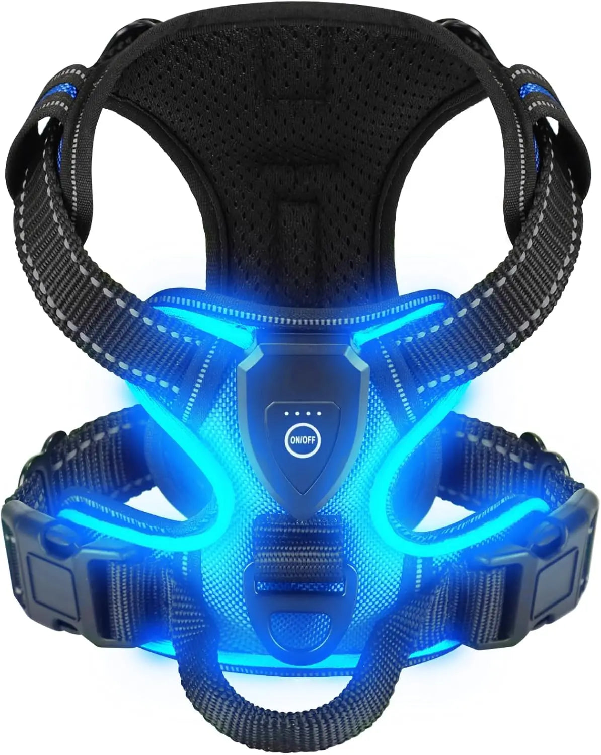 Rechargeable LED Dog Harness Night Walking