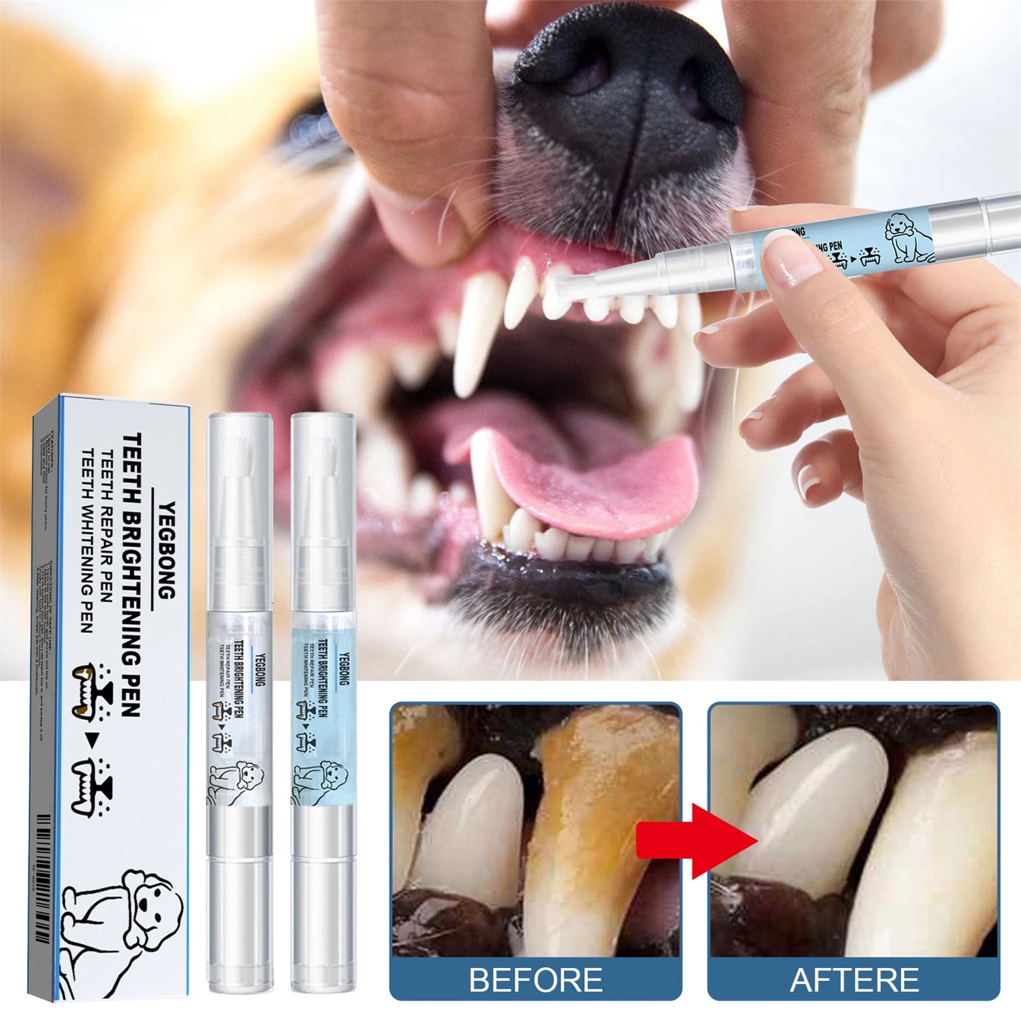 Pet Dental Cleaner Pen for Dogs