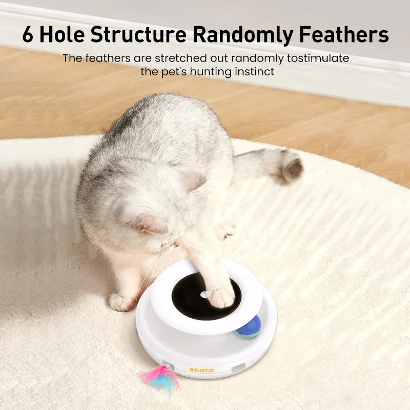 Smart Automatic Cat Feather Ball Toy